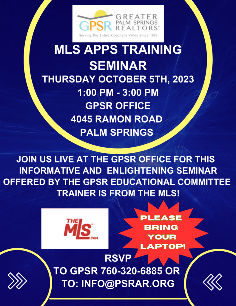 MLS APPS Training Seminar